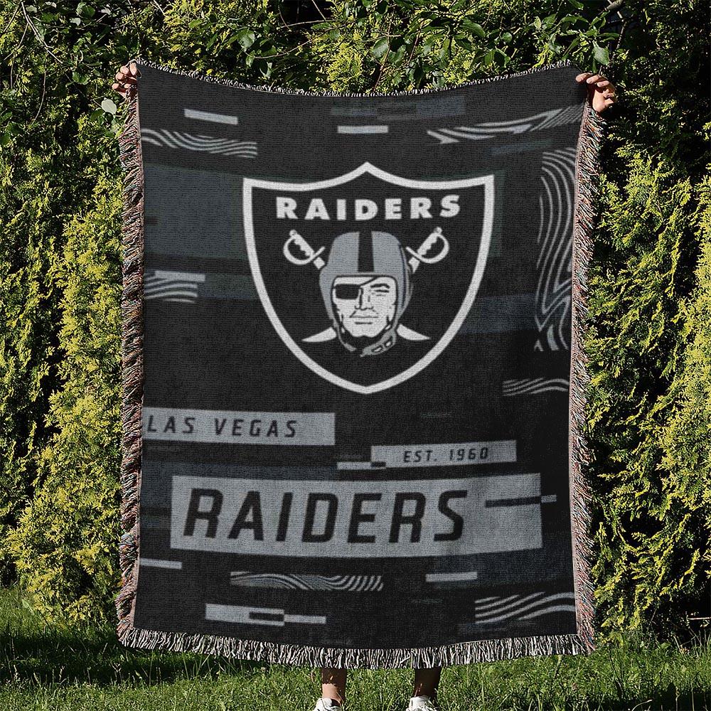 NFL Las Vegas Raiders Football Team Woven Tapestry Blanket Amazing Gift For Fans And Friends Home Decor LVRW51