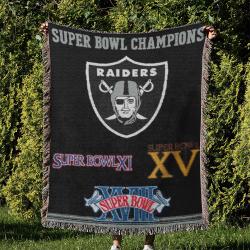 NFL Las Vegas Raiders Football Team Woven Tapestry Blanket Amazing Gift For Fans And Friends Home Decor LVRW54