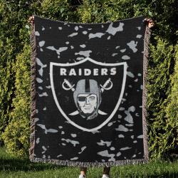 NFL Las Vegas Raiders Football Team Woven Tapestry Blanket Amazing Gift For Fans And Friends Home Decor LVRW59