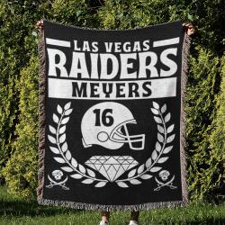 NFL Las Vegas Raiders Football Team Woven Tapestry Blanket Amazing Gift For Fans And Friends Home Decor LVRW8