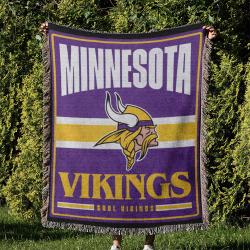 NFL Minnesota Vikings Football Team Woven Tapestry Blanket Amazing Gift For Fans And Friends Home Decor MVW15
