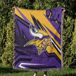 NFL Minnesota Vikings Football Team Woven Tapestry Blanket Amazing Gift For Fans And Friends Home Decor MVW16