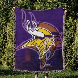 NFL Minnesota Vikings Football Team Woven Tapestry Blanket Amazing Gift For Fans And Friends Home Decor MVW22