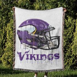NFL Minnesota Vikings Football Team Woven Tapestry Blanket Amazing Gift For Fans And Friends Home Decor MVW24