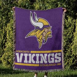 NFL Minnesota Vikings Football Team Woven Tapestry Blanket Amazing Gift For Fans And Friends Home Decor MVW30