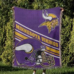 NFL Minnesota Vikings Football Team Woven Tapestry Blanket Amazing Gift For Fans And Friends Home Decor MVW39
