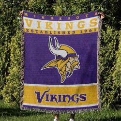 NFL Minnesota Vikings Football Team Woven Tapestry Blanket Amazing Gift For Fans And Friends Home Decor MVW40
