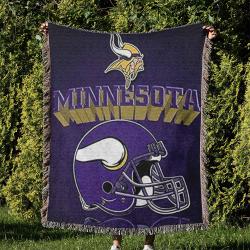 NFL Minnesota Vikings Football Team Woven Tapestry Blanket Amazing Gift For Fans And Friends Home Decor MVW46
