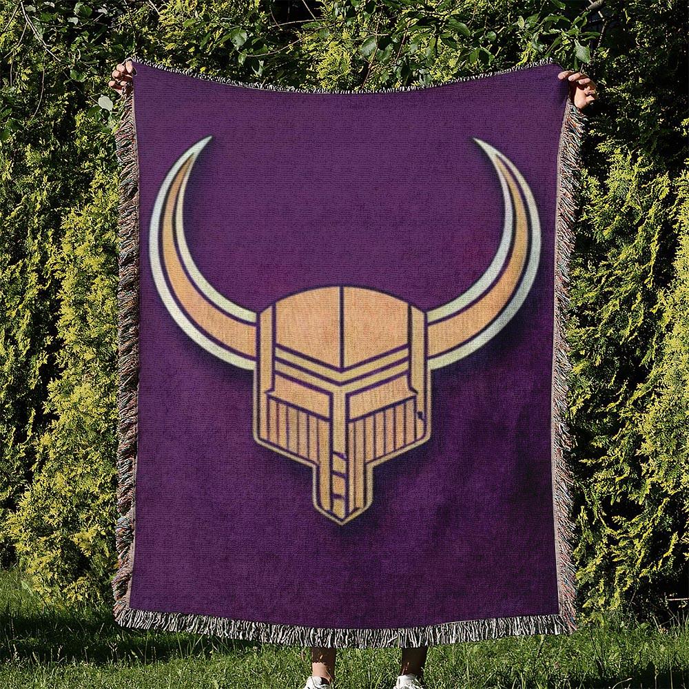 NFL Minnesota Vikings Football Team Woven Tapestry Blanket Amazing Gift For Fans And Friends Home Decor MVW9