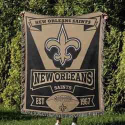 NFL New Orleans Saints Football Team Woven Tapestry Blanket Amazing Gift For Fans And Friends Home Decor NOW10