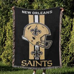 NFL New Orleans Saints Football Team Woven Tapestry Blanket Amazing Gift For Fans And Friends Home Decor NOW15