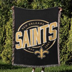 NFL New Orleans Saints Football Team Woven Tapestry Blanket Amazing Gift For Fans And Friends Home Decor NOW18