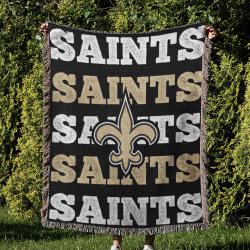 NFL New Orleans Saints Football Team Woven Tapestry Blanket Amazing Gift For Fans And Friends Home Decor NOW19