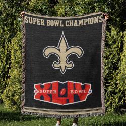 NFL New Orleans Saints Football Team Woven Tapestry Blanket Amazing Gift For Fans And Friends Home Decor NOW21