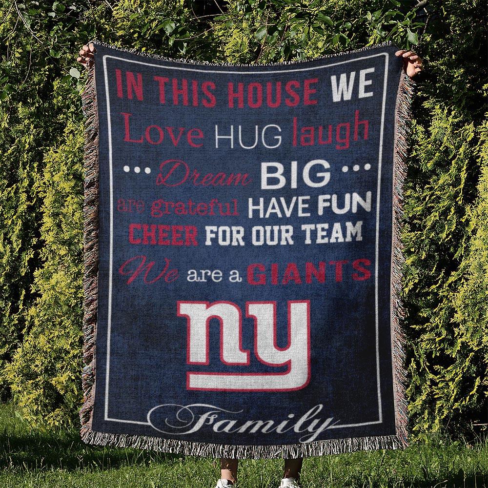 NFL New York Giants Football Team Woven Tapestry Blanket Amazing Gift For Fans And Friends Home Decor NYW12