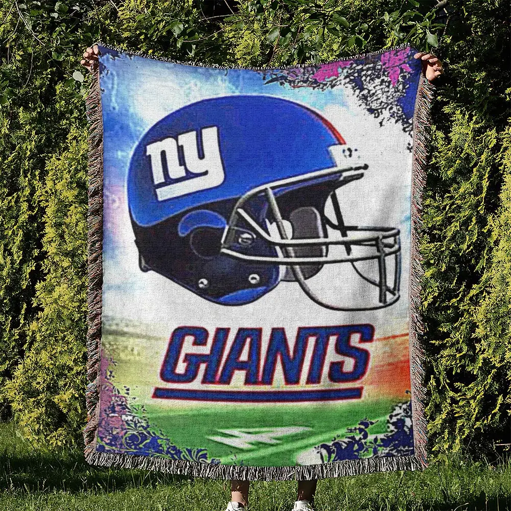 NFL New York Giants Football Team Woven Tapestry Blanket Amazing Gift For Fans And Friends Home Decor NYW17