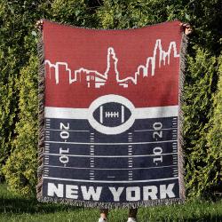 NFL New York Giants Football Team Woven Tapestry Blanket Amazing Gift For Fans And Friends Home Decor NYW18