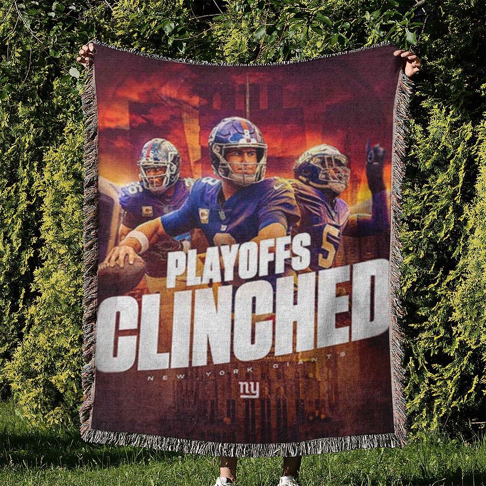 NFL New York Giants Football Team Woven Tapestry Blanket Amazing Gift For Fans And Friends Home Decor NYW19