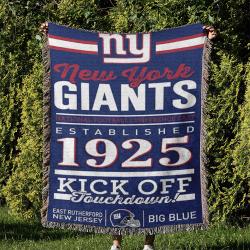 NFL New York Giants Football Team Woven Tapestry Blanket Amazing Gift For Fans And Friends Home Decor NYW2