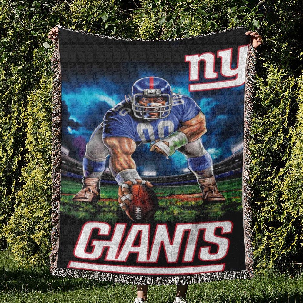 NFL New York Giants Football Team Woven Tapestry Blanket Amazing Gift For Fans And Friends Home Decor NYW22