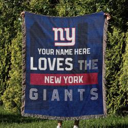 NFL New York Giants Football Team Woven Tapestry Blanket Amazing Gift For Fans And Friends Home Decor NYW23