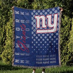NFL New York Giants Football Team Woven Tapestry Blanket Amazing Gift For Fans And Friends Home Decor NYW24