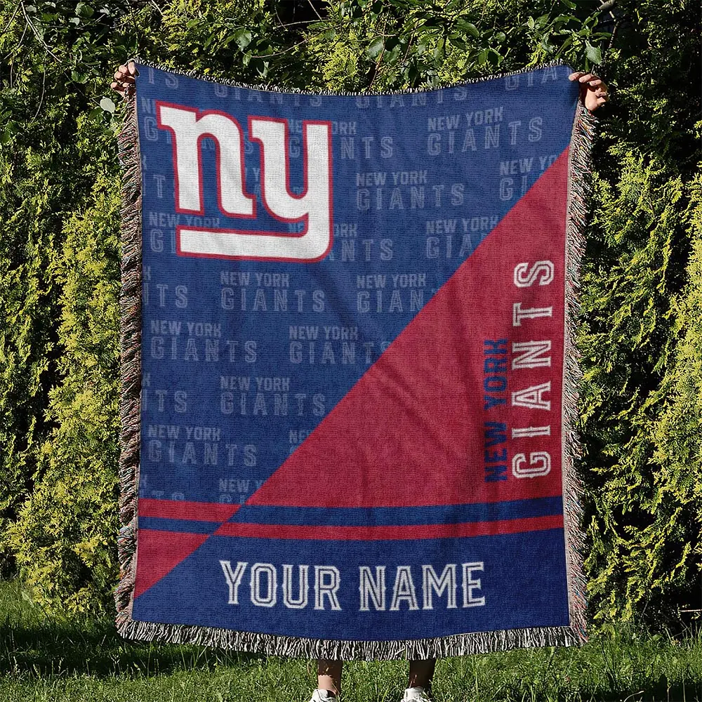 NFL New York Giants Football Team Woven Tapestry Blanket Amazing Gift For Fans And Friends Home Decor NYW25