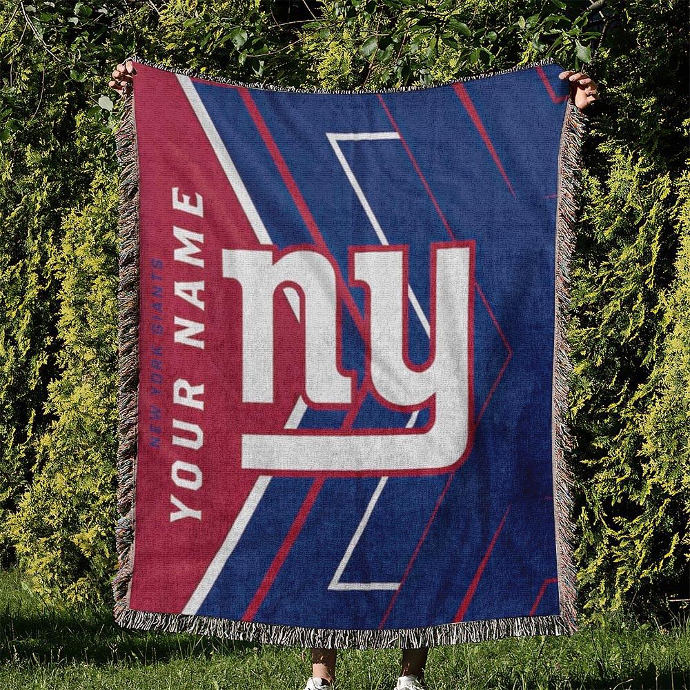 NFL New York Giants Football Team Woven Tapestry Blanket Amazing Gift For Fans And Friends Home Decor NYW27