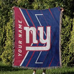 NFL New York Giants Football Team Woven Tapestry Blanket Amazing Gift For Fans And Friends Home Decor NYW27