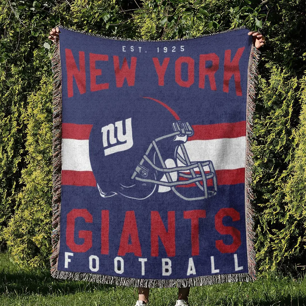 NFL New York Giants Football Team Woven Tapestry Blanket Amazing Gift For Fans And Friends Home Decor NYW35