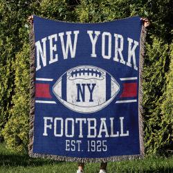 NFL New York Giants Football Team Woven Tapestry Blanket Amazing Gift For Fans And Friends Home Decor NYW8