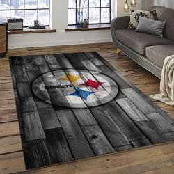 NFL Pittsburgh Steelers Football Team Logo Sport Carpet Area Rug Home Decor Best Gift For Friends PSF33