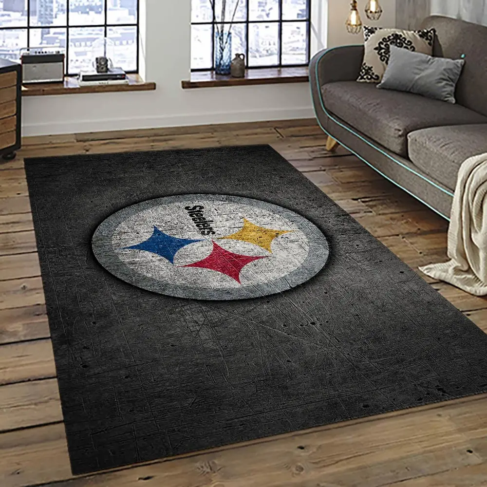 NFL Pittsburgh Steelers Football Team Logo Sport Carpet Area Rug Home Decor Best Gift For Friends PSF37