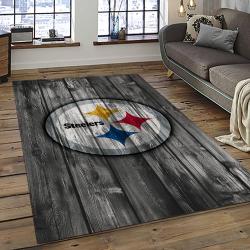 NFL Pittsburgh Steelers Football Team Logo Sport Carpet Area Rug Home Decor Best Gift For Friends PSF39