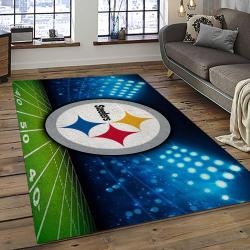 NFL Pittsburgh Steelers Football Team Logo Sport Carpet Area Rug Home Decor Best Gift For Friends PSF41