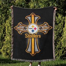 NFL Pittsburgh Steelers Football Team Woven Tapestry Blanket Amazing Gift For Fans And Friends Home Decor PSW14