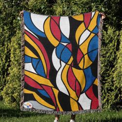 NFL Pittsburgh Steelers Football Team Woven Tapestry Blanket Amazing Gift For Fans And Friends Home Decor PSW17