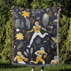 NFL Pittsburgh Steelers Football Team Woven Tapestry Blanket Amazing Gift For Fans And Friends Home Decor PSW19