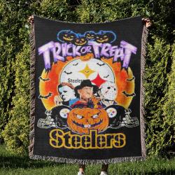 NFL Pittsburgh Steelers Football Team Woven Tapestry Blanket Amazing Gift For Fans And Friends Home Decor PSW2