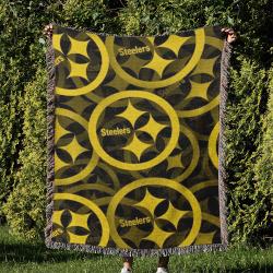 NFL Pittsburgh Steelers Football Team Woven Tapestry Blanket Amazing Gift For Fans And Friends Home Decor PSW22
