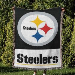 NFL Pittsburgh Steelers Football Team Woven Tapestry Blanket Amazing Gift For Fans And Friends Home Decor PSW28