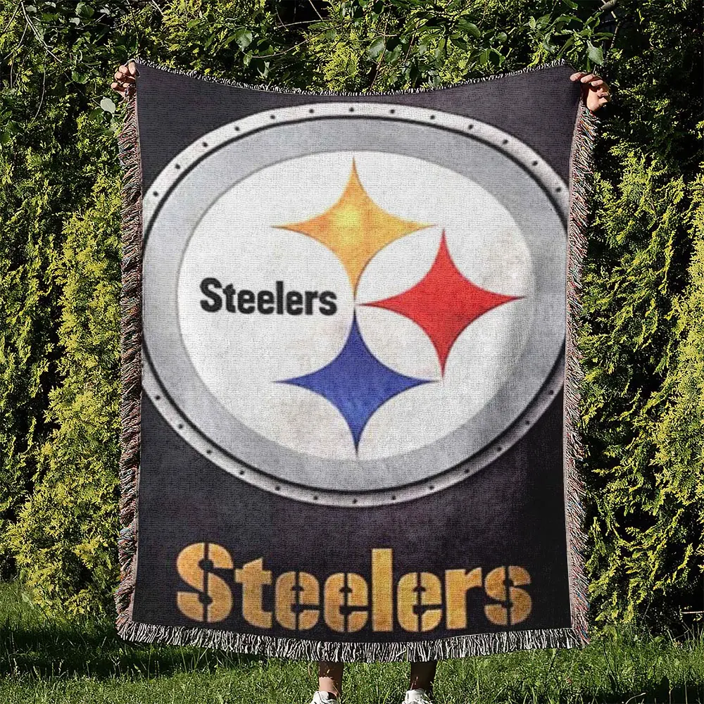 NFL Pittsburgh Steelers Football Team Woven Tapestry Blanket Amazing Gift For Fans And Friends Home Decor PSW30