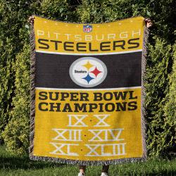 NFL Pittsburgh Steelers Football Team Woven Tapestry Blanket Amazing Gift For Fans And Friends Home Decor PSW31