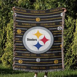 NFL Pittsburgh Steelers Football Team Woven Tapestry Blanket Amazing Gift For Fans And Friends Home Decor PSW36