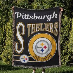 NFL Pittsburgh Steelers Football Team Woven Tapestry Blanket Amazing Gift For Fans And Friends Home Decor PSW37