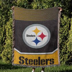 NFL Pittsburgh Steelers Football Team Woven Tapestry Blanket Amazing Gift For Fans And Friends Home Decor PSW40