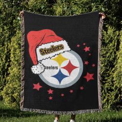 NFL Pittsburgh Steelers Football Team Woven Tapestry Blanket Amazing Gift For Fans And Friends Home Decor PSW6