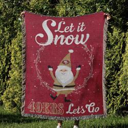 NFL San Francisco 49ers Football Team Woven Tapestry Blanket Amazing Gift For Fans And Friends Home Decor SFW12
