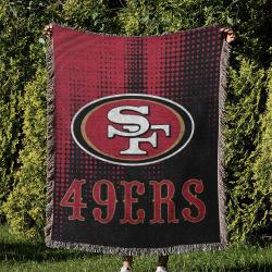 NFL San Francisco 49ers Football Team Woven Tapestry Blanket Amazing Gift For Fans And Friends Home Decor SFW15
