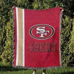 NFL San Francisco 49ers Football Team Woven Tapestry Blanket Amazing Gift For Fans And Friends Home Decor SFW16